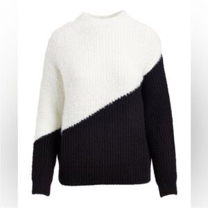 Cocobleu sweater white and black size large